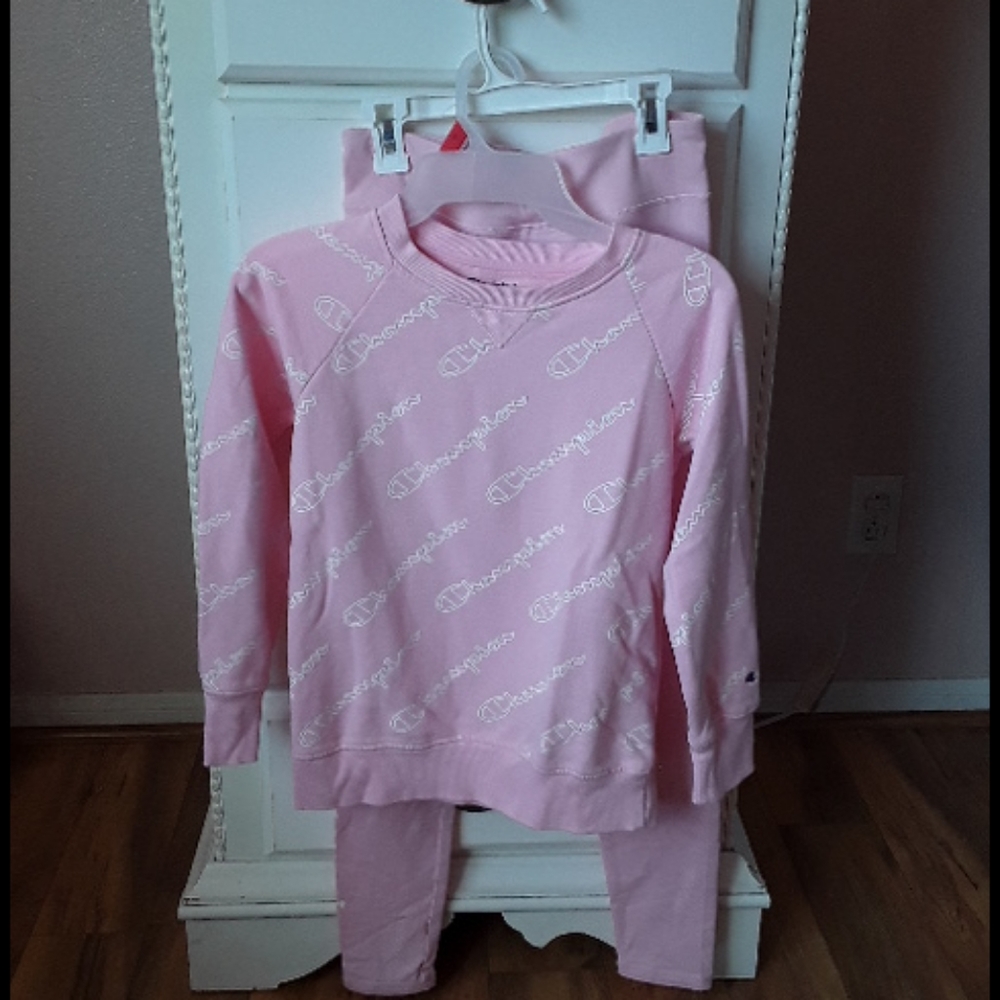 Pink champion sweatsuit